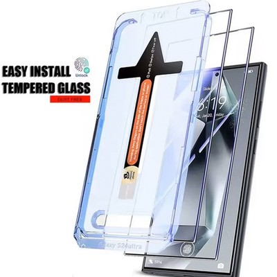 Panzerfolie Samsung Galaxy S26 S25 S24 Ultra Edge Plus Anbringhilfe Easy Install