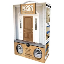 Wood Look Paint Kit - Honey Oak Finish for Interior Exterior Doors, 16.91 Oz