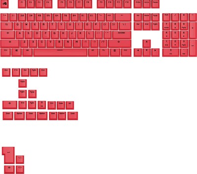 Glorious - GPBT Basics Universal Keycap Set Compatible with Most 100% 85% 80%...