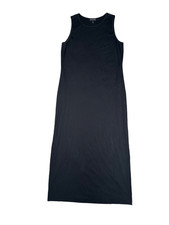 Karen Kane Black Long Maxi Dress Stretch Jersey Sleeveless Lagenlook Women’s M