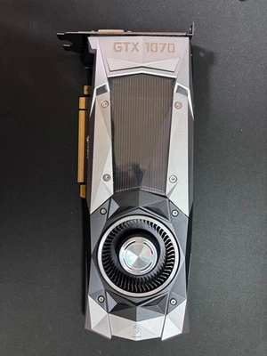 Carte graphique NVIDIA GeForce GTX 1070 Founders Edition 8 Go GDDR5 argent te... - Photo 1/4
