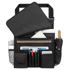 Car Front Seat Organizer for Paperwork File Laptop Mobile Office, Multi Compa...