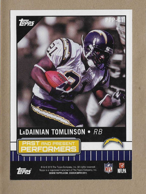 LaDainian Tomlinson #'d 42/99 JUMBO 5x7 Topps 2015 Past & Present Performers