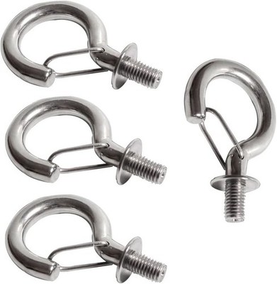 bjsdkff Stainless Steel M8/M10 Storage Hook, 4 Pieces, Heavy Duty, Rustproof,...