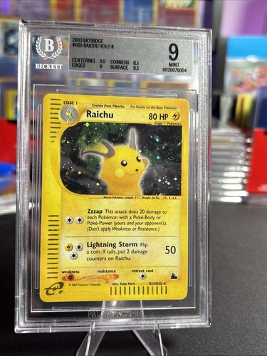 Raichu graded BGS 9 for sale on eBay