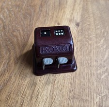 Vintage Two Dice Rolling Machine, German Made Rovo Bakelite Mechanical Dice