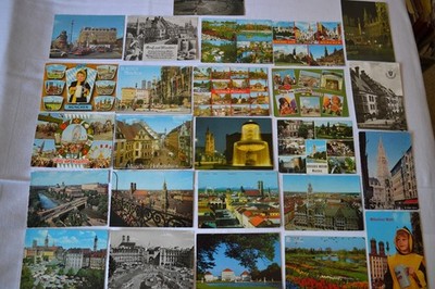 Konvolut 25 versch. alte Ansichtskarten / Postkarten von München Bayern