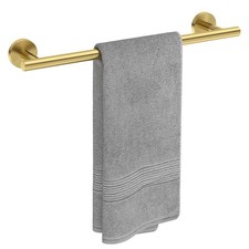 Brushed Gold Towel Bar, 18-Inch Towel Racks for Bathroom Wall-Mounted, Thicke...