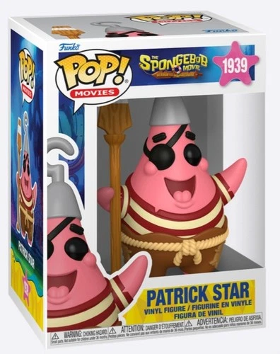 Funko Pop! Movies Vinyl Patrick Star - The SpongeBob Movie - #1939 - NEW!