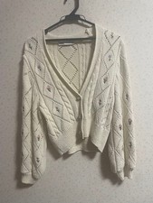 ZARA Knit Cardigan Flower