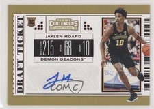 2019 Panini Contenders Draft Picks College Ticket Red Foil Jaylen Hoard Auto 5l1