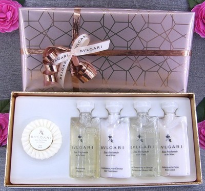 Bvlgari Eau Parfumee Au the Blanc Body Lotion, Shampoo etc.  5 tlg. Geschenkset