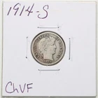 1914-S Barber Liberty Head Silver Dime in Choice VF Condition #6211