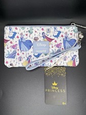 Loungefly Disney Princess Nylon Zip Pouch Wristlet Wallet Brand New Tags