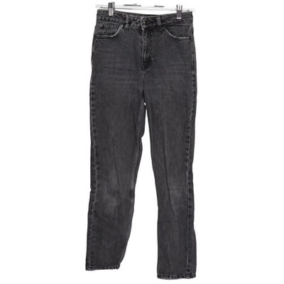Topshop, Jeans, Größe: 36, Grau, Baumwolle/Polyester, Einfarbig, Denim #OsX