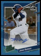 2022 Donruss Optic Jose Ramos Rated Prospect Auto Carolina Blue /25 Dodgers