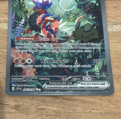 KORAIDON EX Scarlet & Violet 247/198 Alternate Art Pokemon Card NM