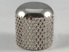 Set of 2 - Allparts Nickel Dome Knobs for Tele - Fits 1/4" Solid Shaft Pots