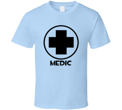 Team Fortress 2 Medic Blue Team Video Game Fan T Shirt