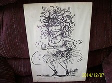 Tina Turner Rare Artist Proof Caricature Signed By Artist Holsworth & Dated 94