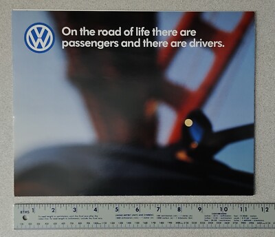 1999 VW Volkswagen ''On The Road Of Life'' Full Line Sales Brochure Passat Eurovan