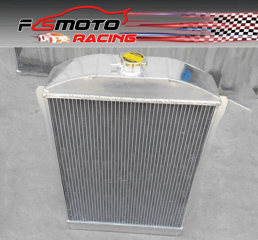 Radiador de aluminio para Chevrolet Chevy Car Street Rod 1940-1941 H=28" AT Foto 3 de 4