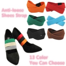 Women Anti-loose High Heels Elastic Shoe Strap Shoelaces Accessories With Buckle