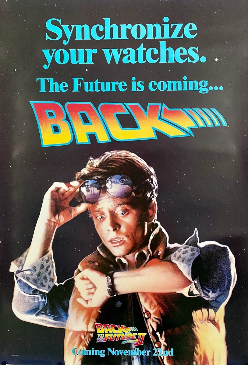 ORIGINAL BACK TO THE FUTURE ADVANCE MOVIE POSTER 39 3/4