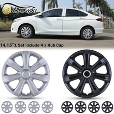 1415 Set Of 4 Wheel Covers Rim Snap On Hub Cap Fit R14 R15 Tire Steel Wheel