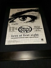 Styx Love At First Sight Rare Original Radio Promo Ad Framed!