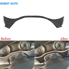 For Jeep Cherokee 14-18 Real Carbon Fiber Dashboard Speedometer Lower Panel Trim