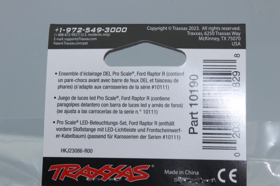 Traxxas TRX 10190 Pro Scale LED Scheinwerfer-Lichtset RAPTOR R + Bumper NEU - Bild 3 von 4