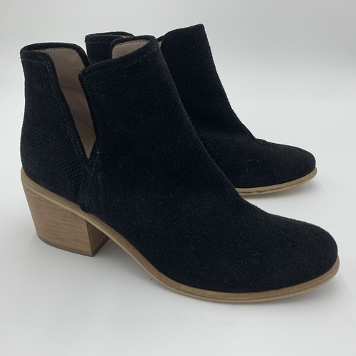 BP Barris Black Suede Block Heel 