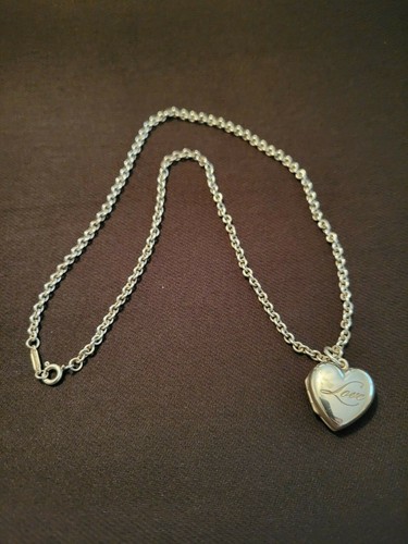 Heart Locket Pendant Necklace 