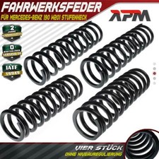 4x Federn Fahrwerksfeder Vorne Hinten für Mercedes-Benz 190 W201 Limousie 82-93