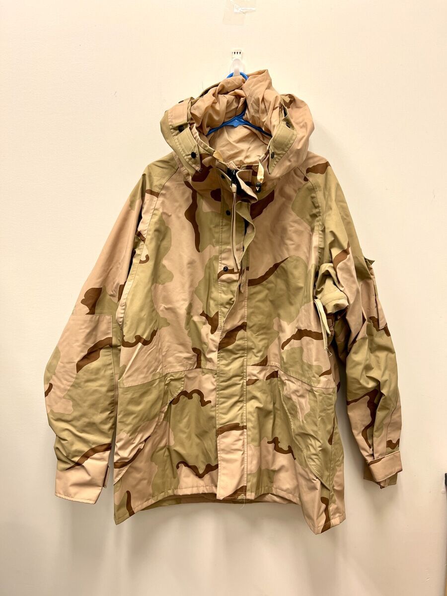 GENUINE US MILITARY ECWCS GORE TEX COLD WEATHER DESERT CAMO PARKA   X LARGE  LONG