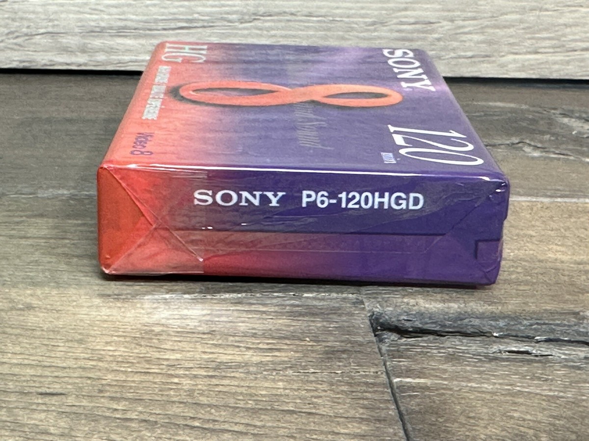 2 LOT -SEALED SONY Video8 MP P6-120MPD & HG P6-120HGD 120 mins 