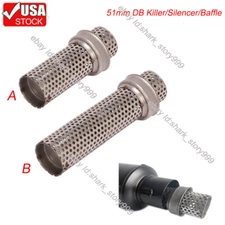 Universal 51mm Motorcycle Exhaust Pipe DB Killer Silencer Pipe Muffler Baffle