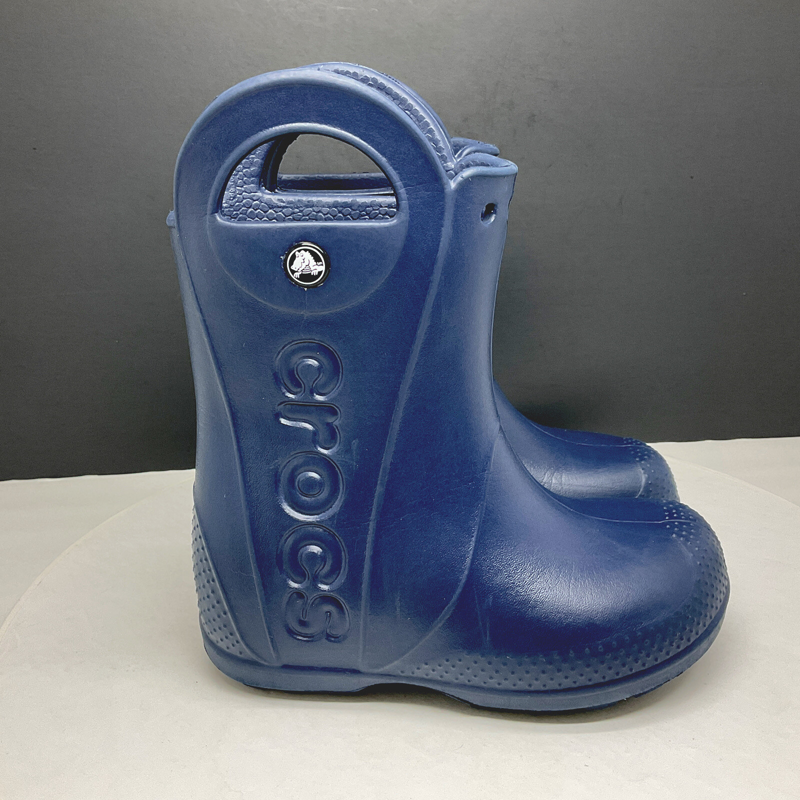 Crocs Boots Kids 12 Handle It Rain Boots Blue 12803-image