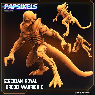 Royal Brood Warriors | DnD Miniatures | Tabletop Gaming| Tabletop Miniature |
