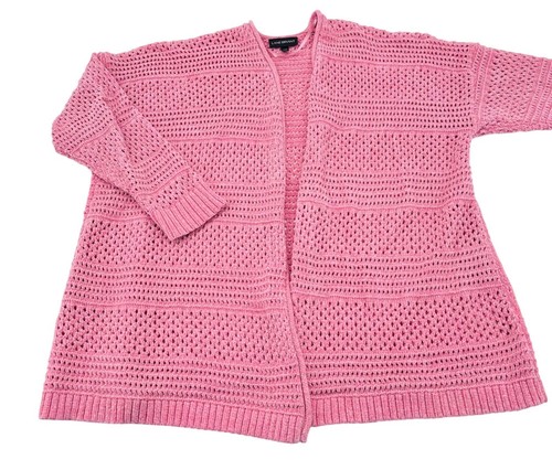 Pull Lane Bryant Rose Vif – Taille 14/16, Coton, Manches Longues, Neuf Avec étiquettes