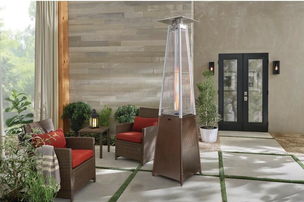 Hampton Bay 42,000 BTU Bronze Gas Patio Heater NEW