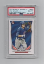 2014 Bowman Prospects * Hometown * Rookie Card * Kris Bryant * #BP25 * PSA 10. rookie card picture