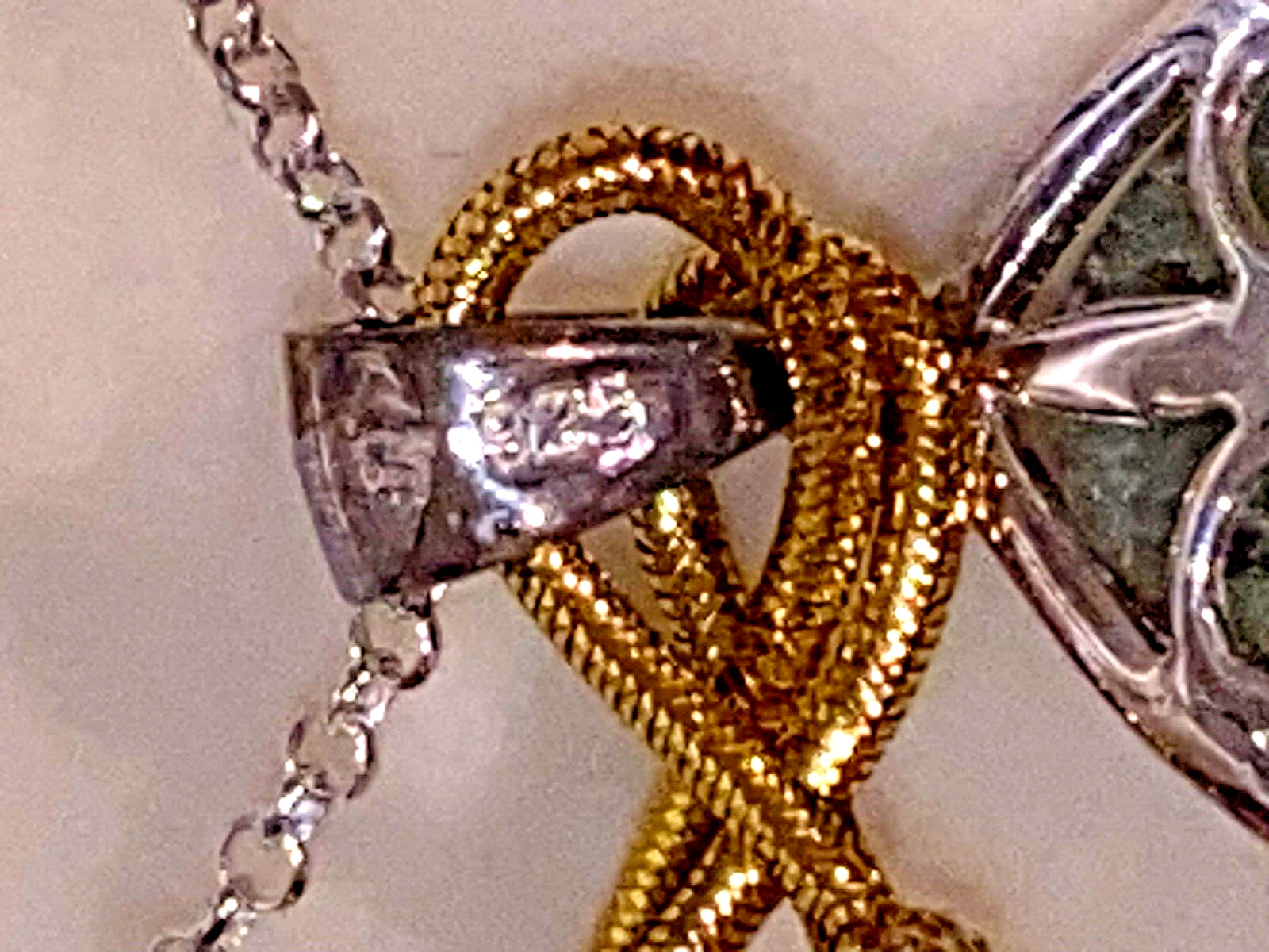 Sterling Silver Connemara Irish Marble Pendant Necklace by J.C. Walsh & Sons