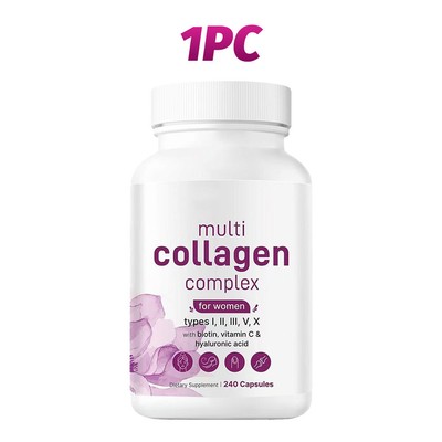 Micro Ingredients Multi Collagen Pills for Unisex Hair Skin Nail Joint Support