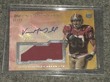 Vance McDonald 1/25 2013 Topps Inception Rookie Jumbo Patch Autographs Yellow