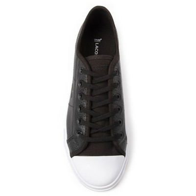 lacoste leather plimsolls