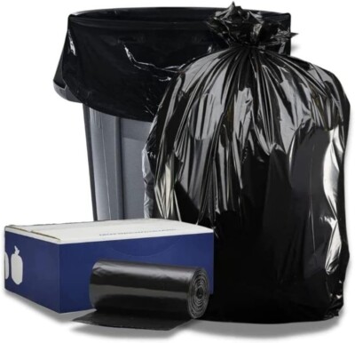 Big Black Trash Bags Heavy Duty - Extra Large Trash Bags Heavy Duty 95-96 Gallon