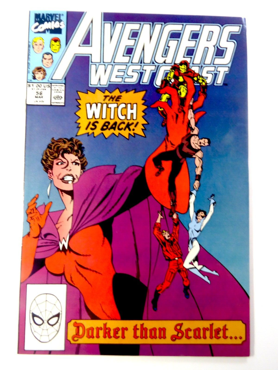 Marvel AVENGERS WEST COAST (1990) #56 DARK SCARLET WITCH NM (9.4