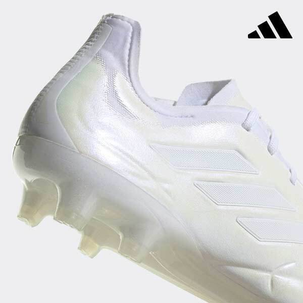 adidas COPA PURE 1 FG Soccer Cleats White x Zero Metallic adidas COPA PURE 1 FG Soccer Cleats White x Zero Metallic